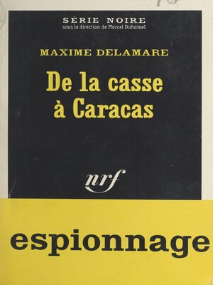 cover image of De la casse à Caracas